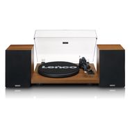 Record player with built-in amplifier and Bluetooth® plus 2 external speakers Wood
