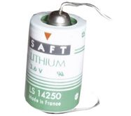 Lithium Battery 1/2AA LS14250CNA 3.6V 1200mAh Solder Axial Saft