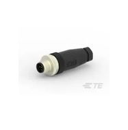 Pistik Standard Circular Connectors, Wire-to-Wire, 6 Position, Sealable, Wire&Cable, Signal, PBT, A Polarization Code, Polyamide 66 GF25, M12