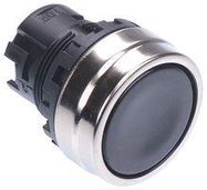 ACTUATOR, PUSHBUTTON SWITCH/METAL, BLACK