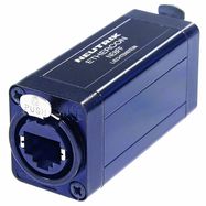 EtherCON RJ45 feedthrough coupler for cable extensions