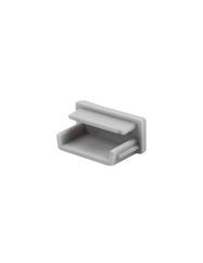 Endcap for LED profile LINE XL, gray, without hole