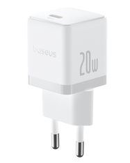 Wall Fast Charger Palm 20W USB-C QC3.0 PD3.0 with USB-C Cable 1m, White