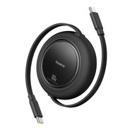 Кабель USB C - USB C 100W 1.5m выдвижной черный Free2Pull BASEUS