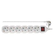 Power Strip SCHUKO with switch – 6 sockets, 5.0m, 1,5mm²