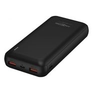 LiPo akupank 2xUSB + USB C 20000mAh 20W QC3.0 PD must microUSB kaabliga ANSMANN