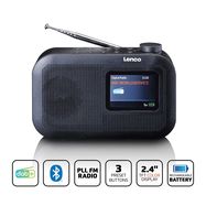 Portable DAB+/FM radio with Bluetooth® color dislay battery Black