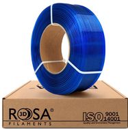 Filament PET-G sinine taevas läbipaistev 1.75mm 1kg täitevorm Rosa3D