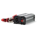 Power Inverter Modified Sine Wave | Input voltage: 12 V DC | Device power output connection(s): Type F (CEE 7/3) / USB-A | 230 V AC 50 Hz | 300 W | Peak power output: 600 W | Battery Clamps + Cigarette Lighter | Silver