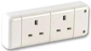 TRAILING SOCKET, 2WAY, WHITE