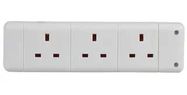 TRAILING SOCKET, 3WAY, WHITE