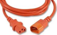 POWER CORD, IEC C14-C13, 500M, ORG