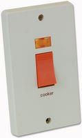 2G 50A COOKER SWITCH WHITE