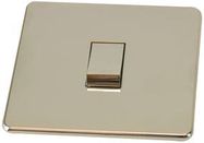 1 GANG LIGHT SWITCH, POLISHED CHROME