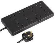 POWER STRIP, 8 OUTLET, 13A, 250V, 2M