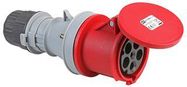 CONNECTOR 415V 63A 3P+N+E IP44 RED
