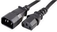 POWER CORD, IEC C14-C13, 1M, BLK