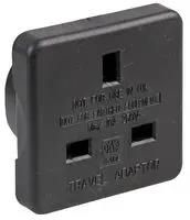 TRAVEL ADAPTER, 10A, 250V, BLACK