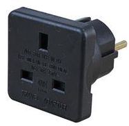 TRAVEL ADAPTOR UK TO EUROPEAN BLK 2 PK