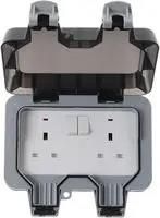 OUTDOOR SWITCHED SOCKET 2G DP 13A