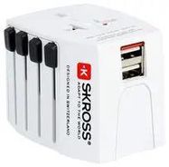 TRAVEL ADAPTER, MUV USB, 2.5A/250V
