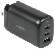 TRAVEL ADAP, US/EURO/UK PLUG-USB TYP A/C