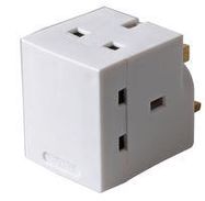 3 WAY MAINS 13A ADAPTOR