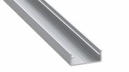 LED profile for LED strips, silver anodized, wide, DUAL, 2m, LUMINES
