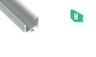 Анодированный алюминиевый угловой профиль для светодиодной ленты, H, 1м LUMINES