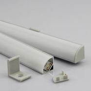 Anodized aluminum profile for LED strips, corner type, length 2m