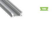 Aluminum profile for LED strips reccesed into floor, TERRA, 1m LUMINES
