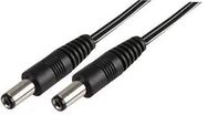 POWER CORD, 2.1MM DC PLUG, 1M, BLK