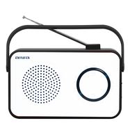 Portable Radio FM/AM with 3.5mm Jack, White