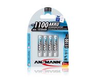 Aku R3 (AAA) 1.2 V, 1100 mAh,  Ni-Mh ANSMANN (4tk.pakis)