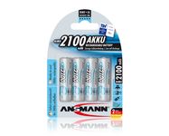 Aku R6 (AA), 1.2 V, 2100 mAh, Ni-Mh, ANSMANN (4tk pakis)