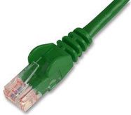 LEAD, CAT 5E SNAGLESS UTP, GREEN 0.2M