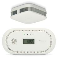 Set of smoke detector and carbon monoxide alarm White