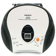 Portable stereo FM radio with CD White