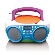 Portable FM Radio and CD/USB-player Multi colour