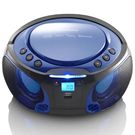 SCD-550BU Portable FM Radio CD/MP3/USB/Bluetooth® player with LED lighting Blue