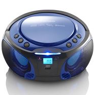 SCD-550BU Portable FM Radio CD/MP3/USB/Bluetooth® player with LED lighting Blue