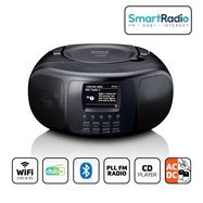 Portable internet radio with DAB+/FM, Bluetooth®, CD player, and large LCD colour display Black