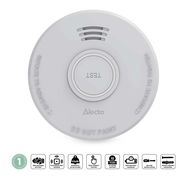 Stand alone smoke alarm with 1 year battery White
