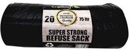 20 REFUSE SACKS 710 X 820 - 75 LITRES