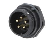 Socket;SP21;male;PIN:5;IP68;soldering;500V;4mm2;30A;-25÷85°C