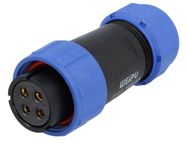 Pistik, emane, kaablile SP21 4p. sisekeere WEIPU