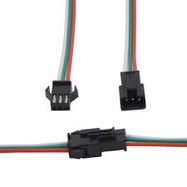 Connector for digital LED strips, 3PIN, male + female, 2x 15cm