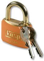 PADLOCK BRASS 40MM ORANGE