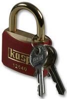 PADLOCK BRASS 40MM RED