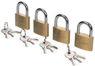 KEYED ALIKE PADLOCK SET 4PCE, PK4